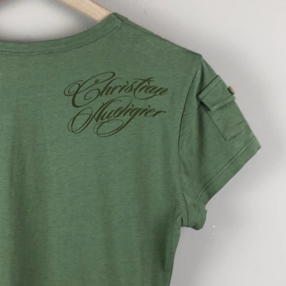 NWT Christian Audigier Embellished Top (Large) - Picture 5 of 7